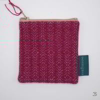 Image 4 of Handwoven and handmade coin purse pinks and blue variations