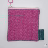 Image 3 of Handwoven and handmade coin purse pinks and blue variations