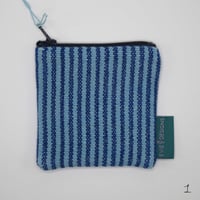 Image 2 of Handwoven and Handmade Coin purses Blue Variations 2