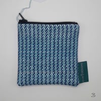 Image 4 of Handwoven and Handmade Coin purses Blue Variations 2