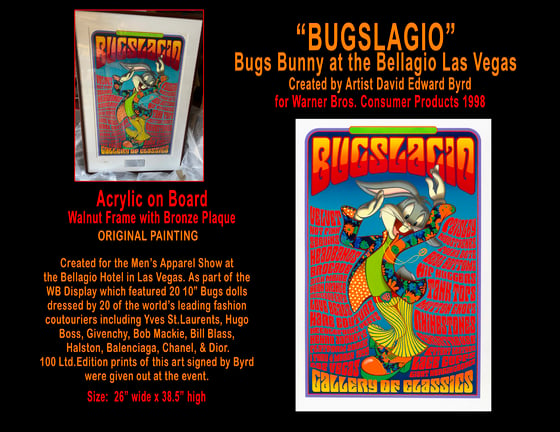 Image of "BUGSLAGIO" Bugs Bunny at the Bellagio Hotel Las Vegas NV
