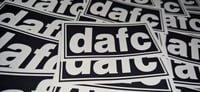 Image 2 of Pack of 25 10x5cm DAFC Dunfermline Football/Ultras Stickers.