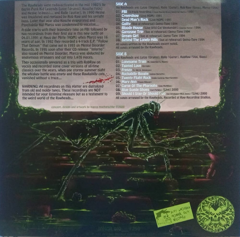 RAWHEADS - The Vaults Of The Rawheads Tracks Tartare (LP)