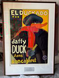 Image 2 of "EL DUCKADO" Daffy Duck dans son Cabaret - Original Painting 1998