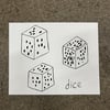 Dice Print by Andrew Jeffrey Wright - SIGNED & #'d