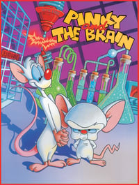 Image 3 of PINKY & the BRAIN Two ORIGINAL PAINTINGS Created by Artist David Edward Byrd for Warner Studio Store