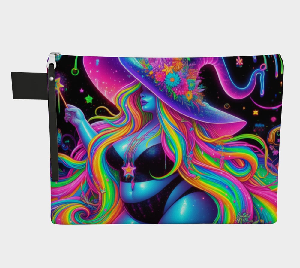 Image of Neon Wizard Zipper Bag