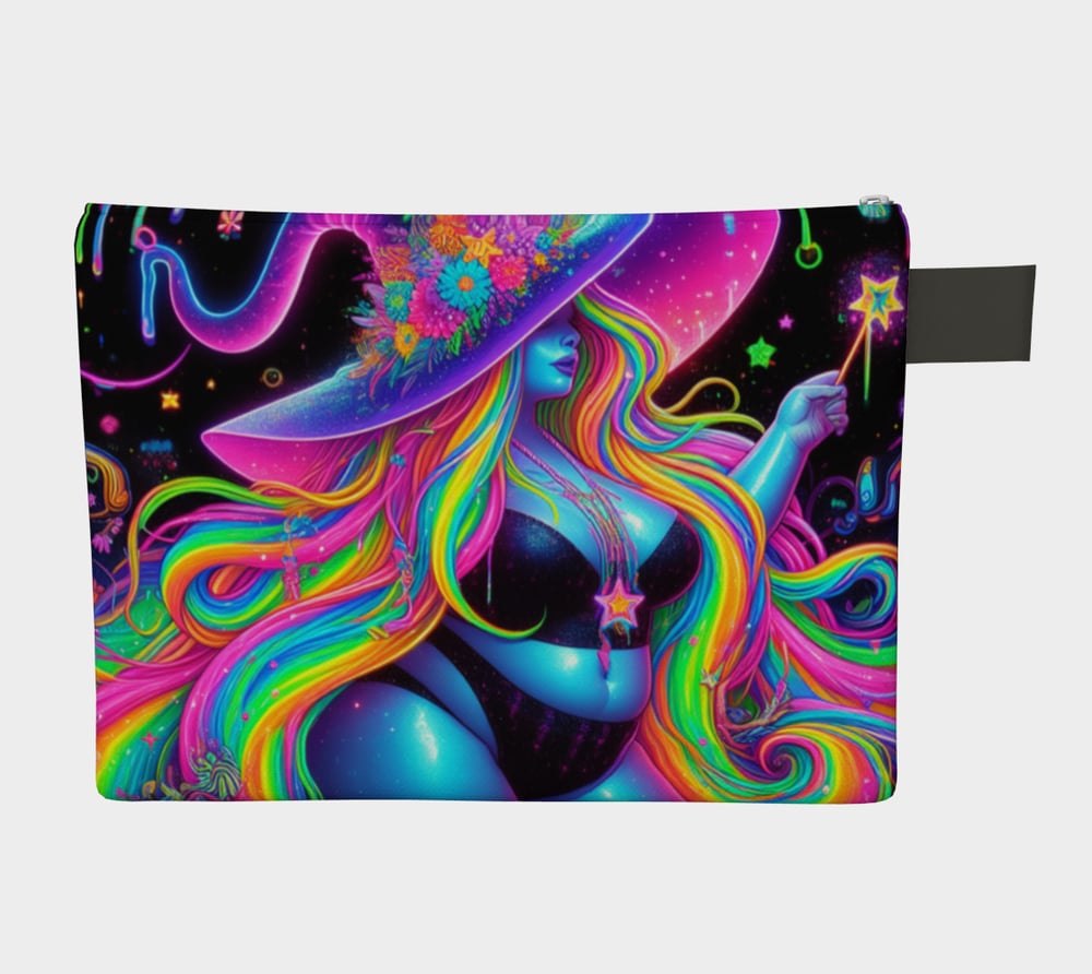 Image of Neon Wizard Zipper Bag