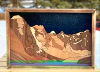 Image 1 of Moraine lake wooden wall decor