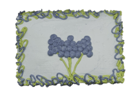 Image 2 of Grape Hyacinth Bouquet| Dairy-Free Vanilla Sheet Cake With Pastel Blue Vanilla Icing