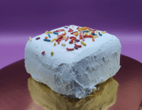 Image 1 of Dairy-Free Vanilla Sprinkle Square Cake Slice 3x3