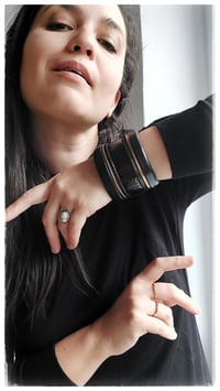 Image 2 of ANTIOPE KING LUX bangle - Nero Intenso
