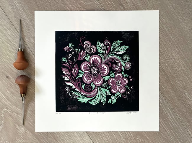 Sommernatt i hagen - 2 colour variations