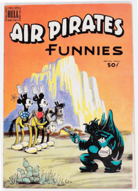 Image 5 of Limited Edition Print of Original Art for Cover of Air Pirates #2 Signed by Gary Hallgren