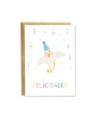 Image 1 of Gaviota Feliz - Tarjeta de Felicitación 2 idiomas