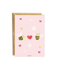 Abejitas Enamoradas - Postal