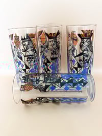 Image 1 of Ravenhead Slim Jims Drinking Glasses 'Playing Cards' Design