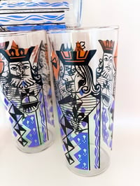 Image 3 of Ravenhead Slim Jims Drinking Glasses 'Playing Cards' Design