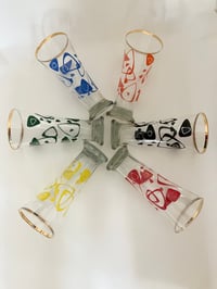 Image 5 of Mid Century Atomic Pattern High Ball Glasses