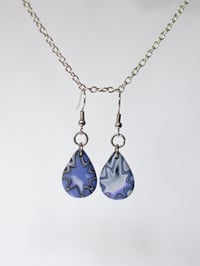 Blue Splat Dangles