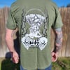 D.H. custom paintworks t-shirt (army green)