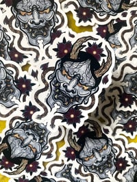 Image 4 of Hannya Mask 3" Japanese Tattoo Sticker