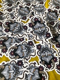 Image 5 of Hannya Mask 3" Japanese Tattoo Sticker