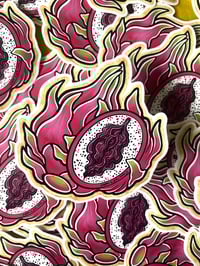 Image 3 of Dragonfruit Vulva Surprise 3" Sticker