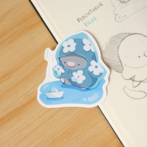 Image of Blue, Nest, Pencil, Citrus | Glossy Stickers