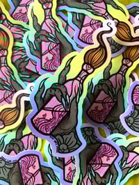 Image 2 of Pride Love Molotov Cocktail 3" Sticker