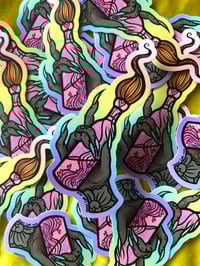 Image 4 of Pride Love Molotov Cocktail 3" Sticker