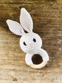 Image 4 of Handcrafted Crochet Bunny Rattle
