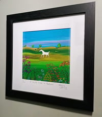 Image 5 of A White Horse In Autumn limited edition print