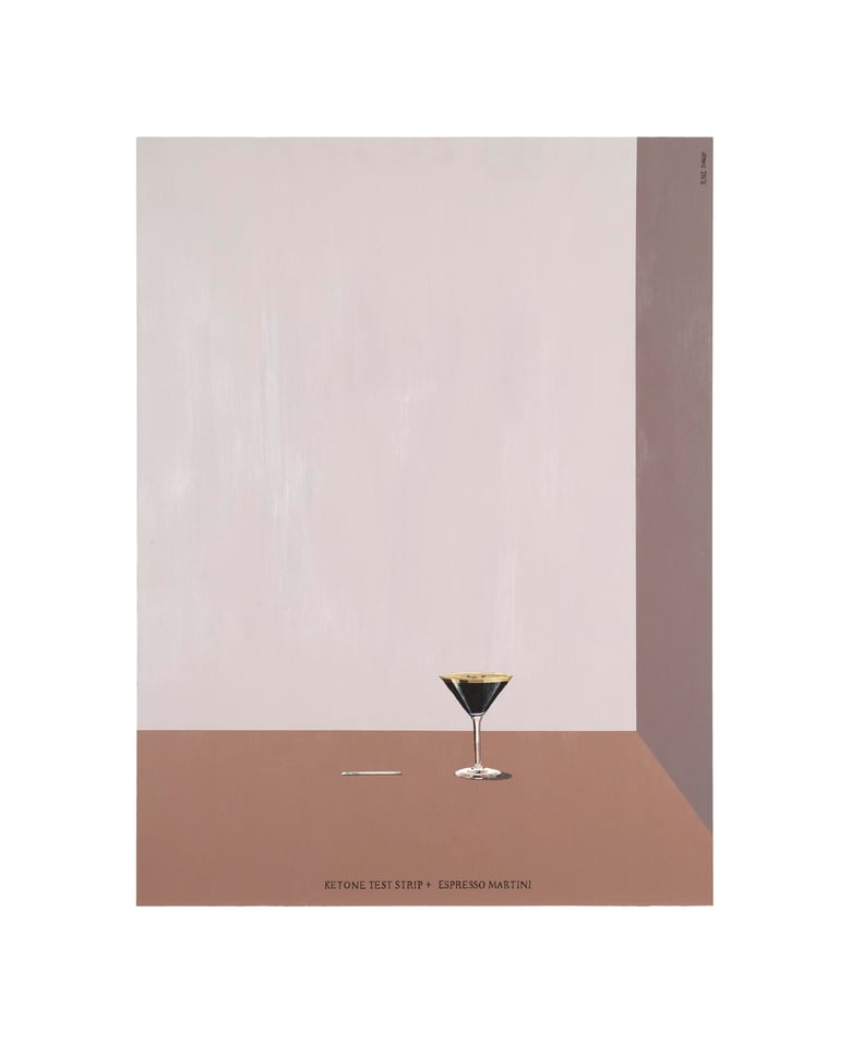 Image of Ketone Test Strip and Espresso Martini - [signed, unframed print 1/50]