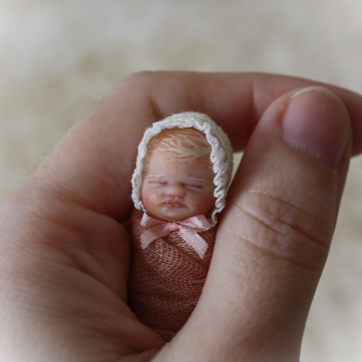 Image of 1:12 Scale OOAK Bundle Baby Girl #6