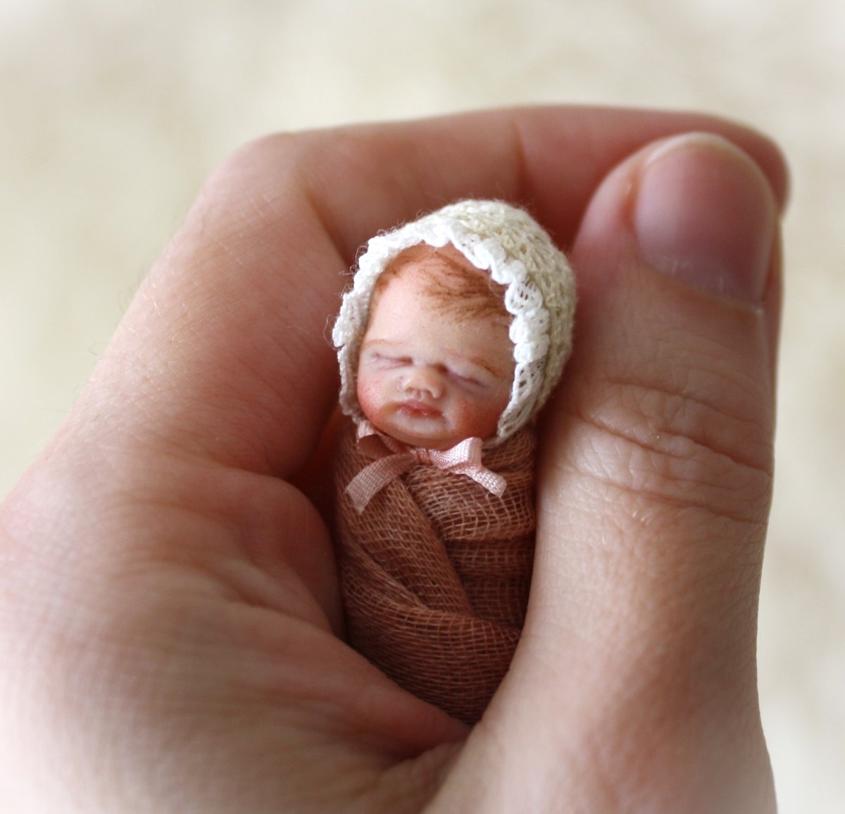 Image of 1:12 Scale OOAK Bundle Baby Girl #7