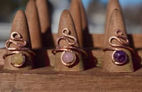 Adjustable Gemstone Rings