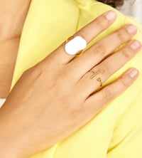 Image 2 of Gold Ball and Bar Ring