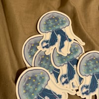 (Sticker) Blue jellyfish 