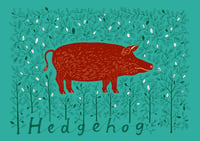 Image 2 of Hedgehog screenprint