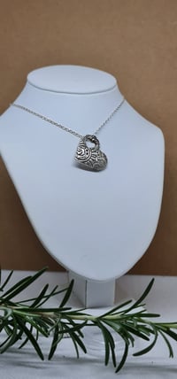Image 4 of Silver Have a Heart Pendant & Stud Earrings(SJ042)