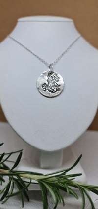 Image 5 of My Initial Silver Letter A Pendant (SJ051)