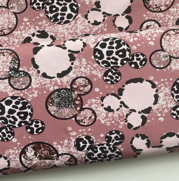 Image of Dusty Pink Disney Leopard Leggings/Cycling Shorts 