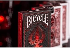 Image of Bicycle Metalluxe Red Foil Back Playing Cards