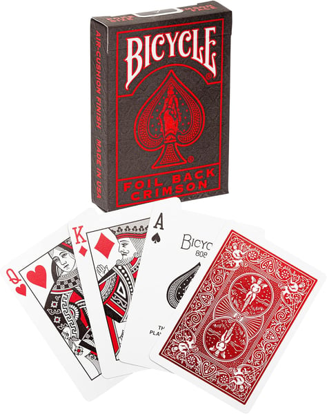 Image of Bicycle Metalluxe Red Foil Back Playing Cards