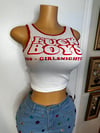 F Boy crop Top