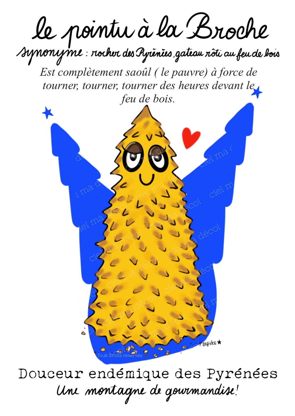 Image of Carte postale Le pointu à la broche