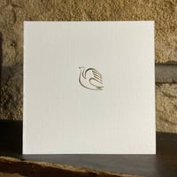 Image 1 of GOLD FOILED DOVE GREETINGS CARD