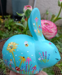 Image 2 of Ceramic hand painted bunny