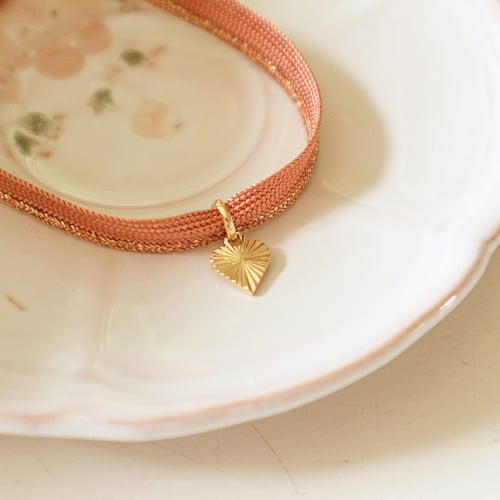 Image of Bracelet porte bonheur coeur